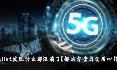 tpWallet发现什么都没有了？